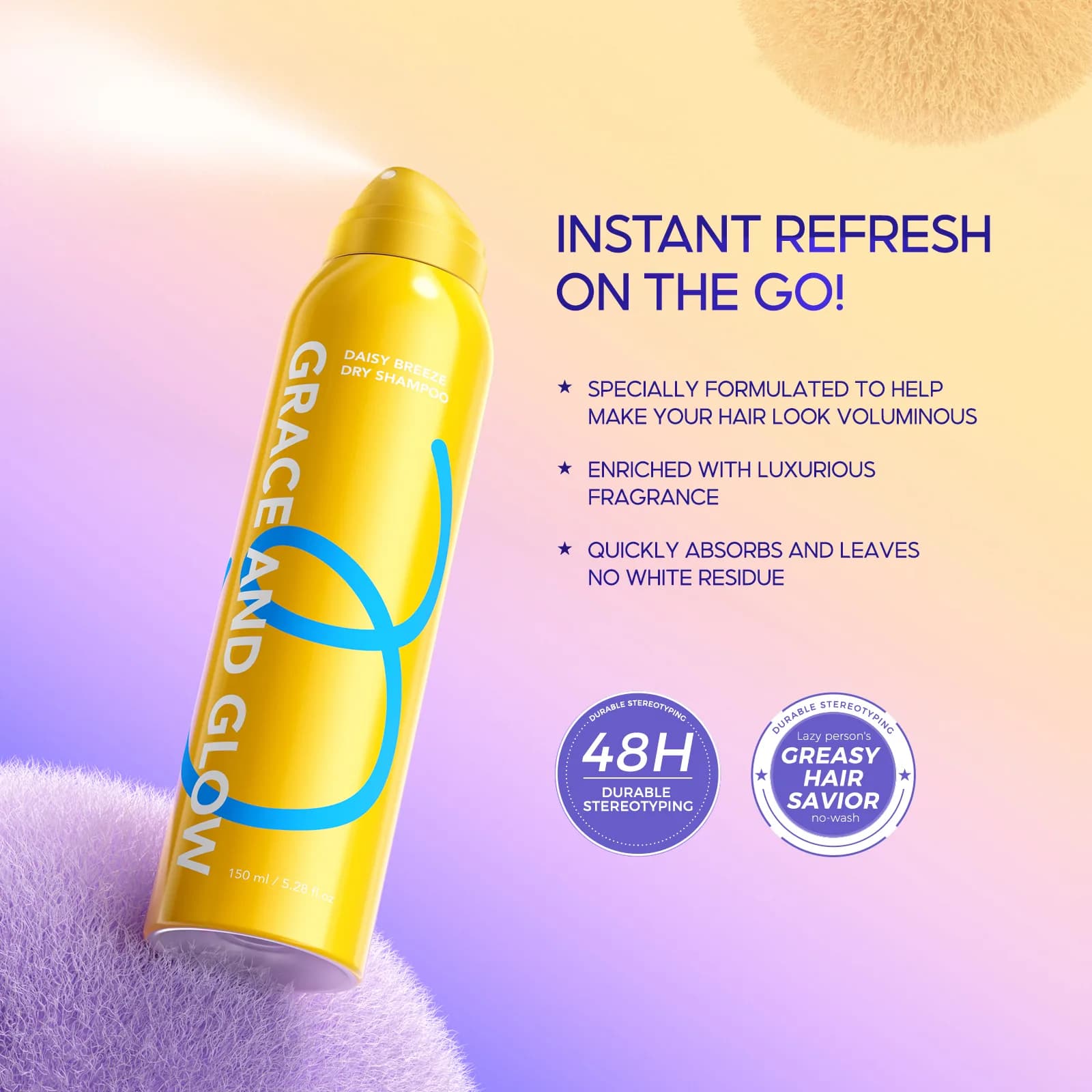 Grace And Glow Daisy Breeze Dry Shampoo