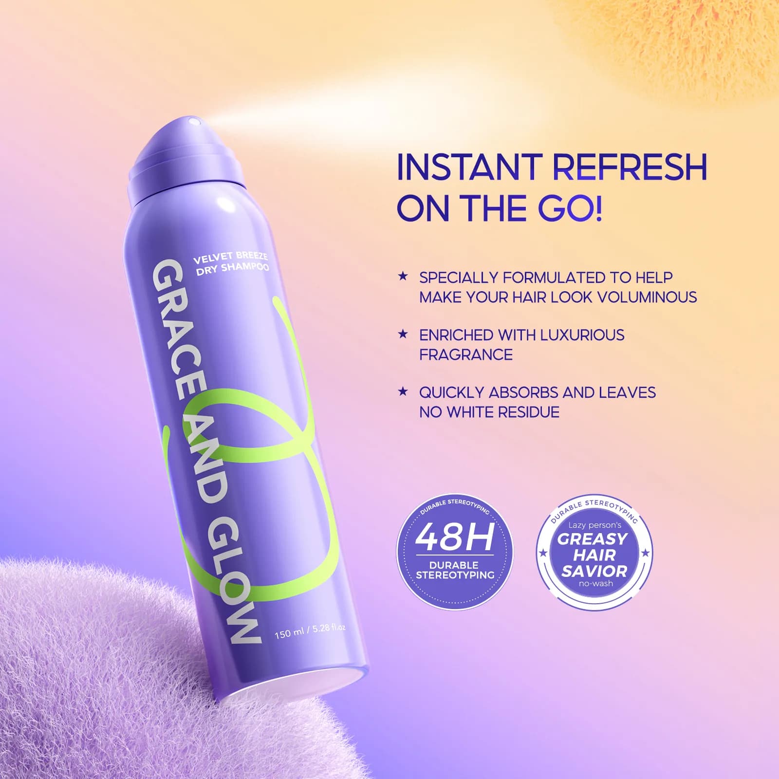 Grace And Glow Velvet Breeze Dry Shampoo